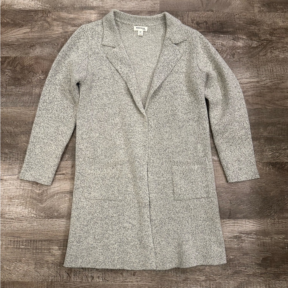 Monteau Heather Gray‎ Women's Large Cardigan